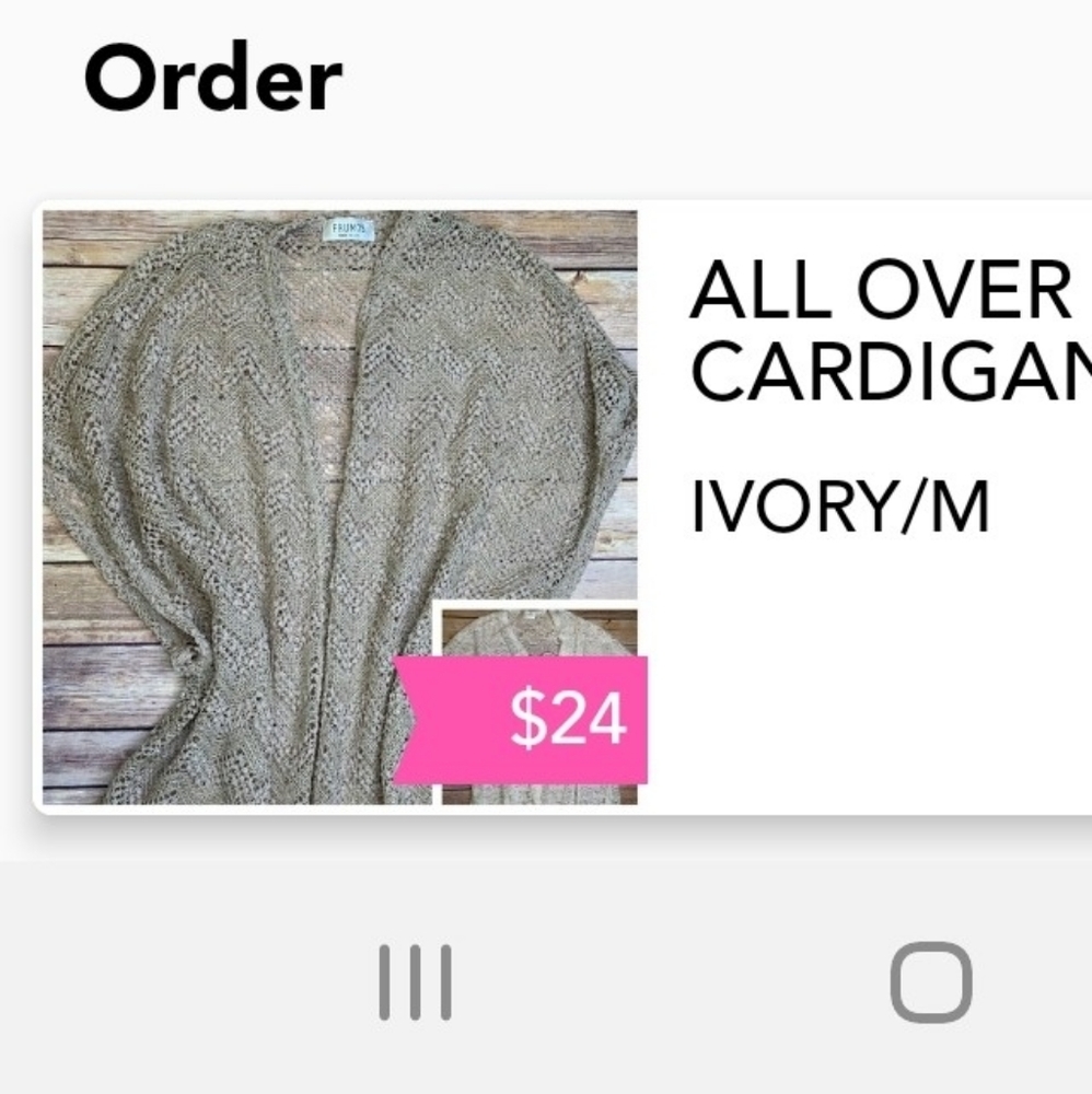 Ivory Cardigan